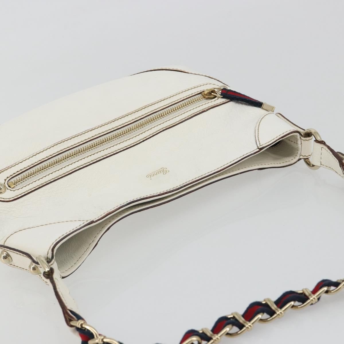 Gucci Sherry Line chain leather Wit