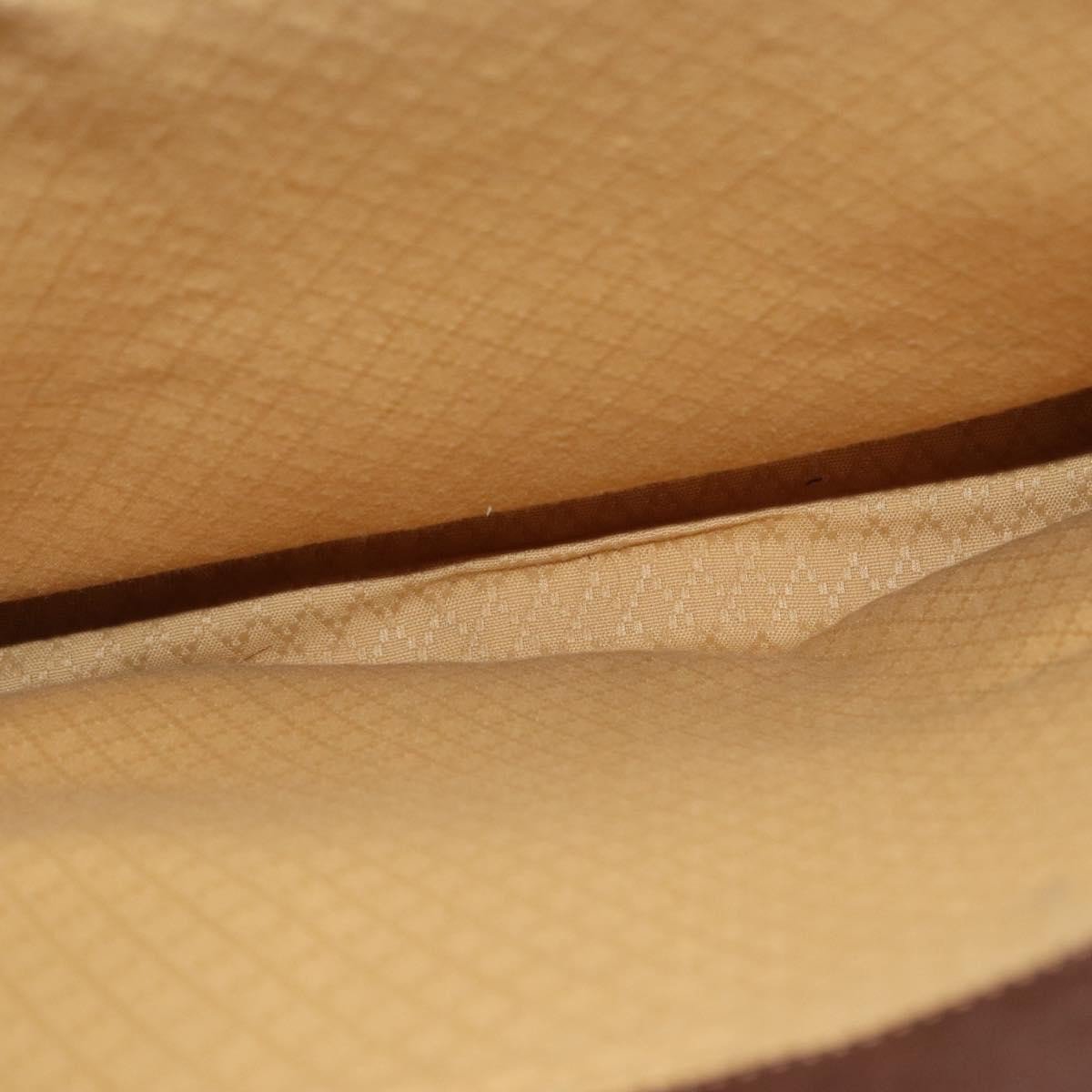 Gucci Gucci Vintage Web Sherry Line Handbag Suede Bruin