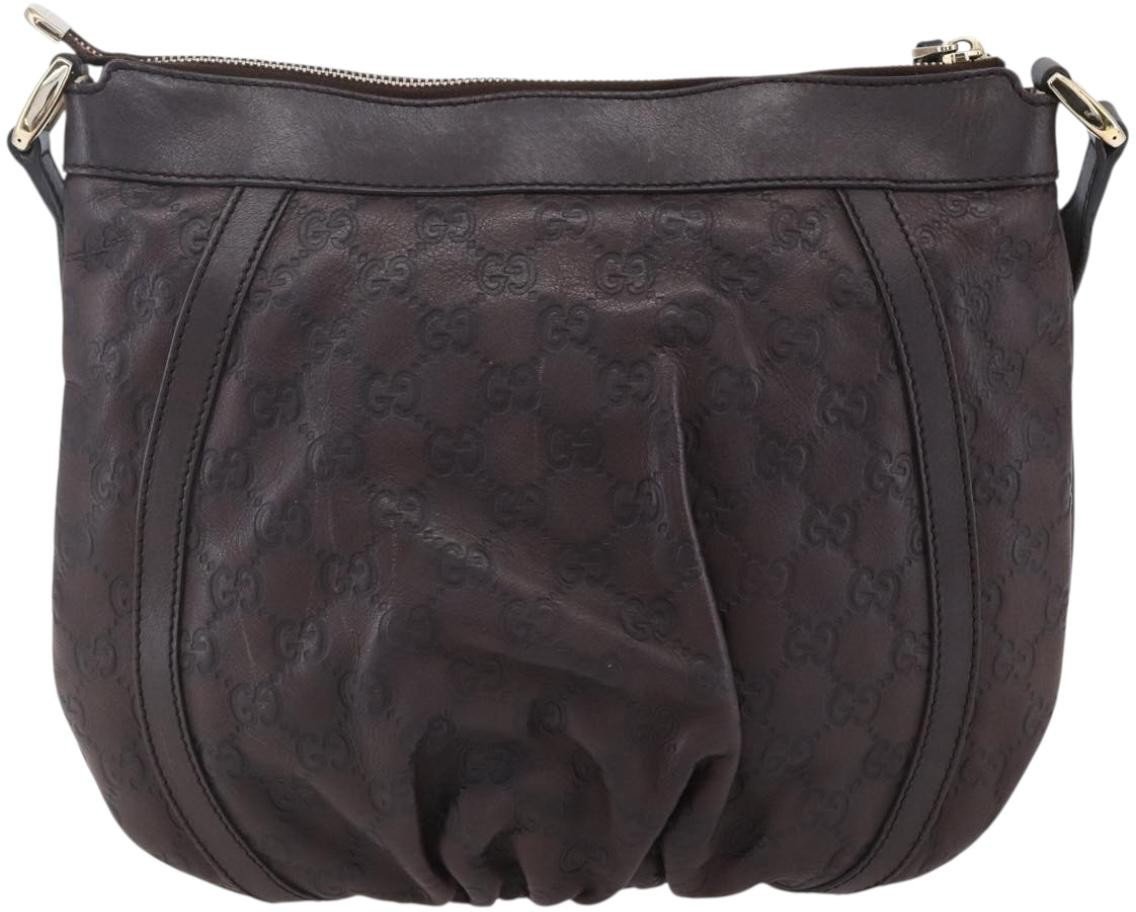 Gucci Gucci D Ring Messenger Bag Guccissima Leather Small Divers