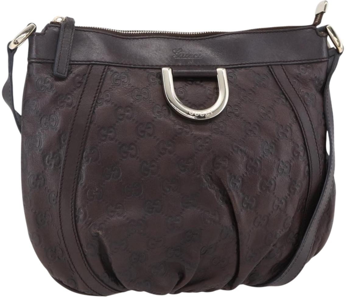 Gucci Gucci D Ring Messenger Bag Guccissima Leather Small Divers