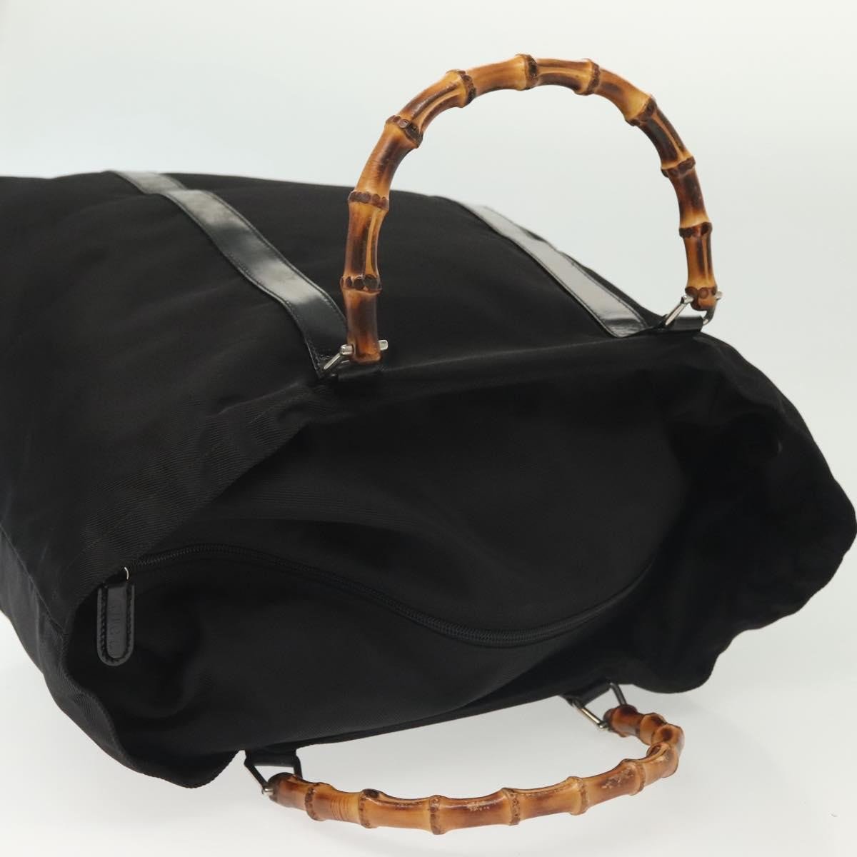 Gucci Gucci Bamboo Daily Tote Leather Tall Zwart