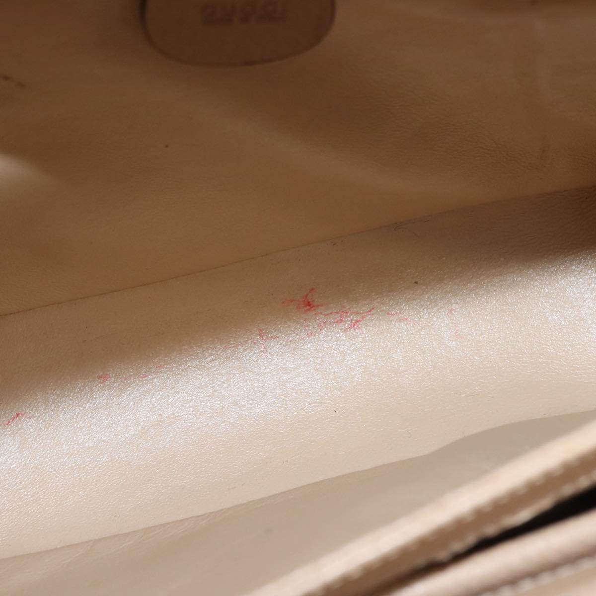 Gucci Gucci Vintage Convertible Bamboo Box Crossbody Bag Leather Small Beige