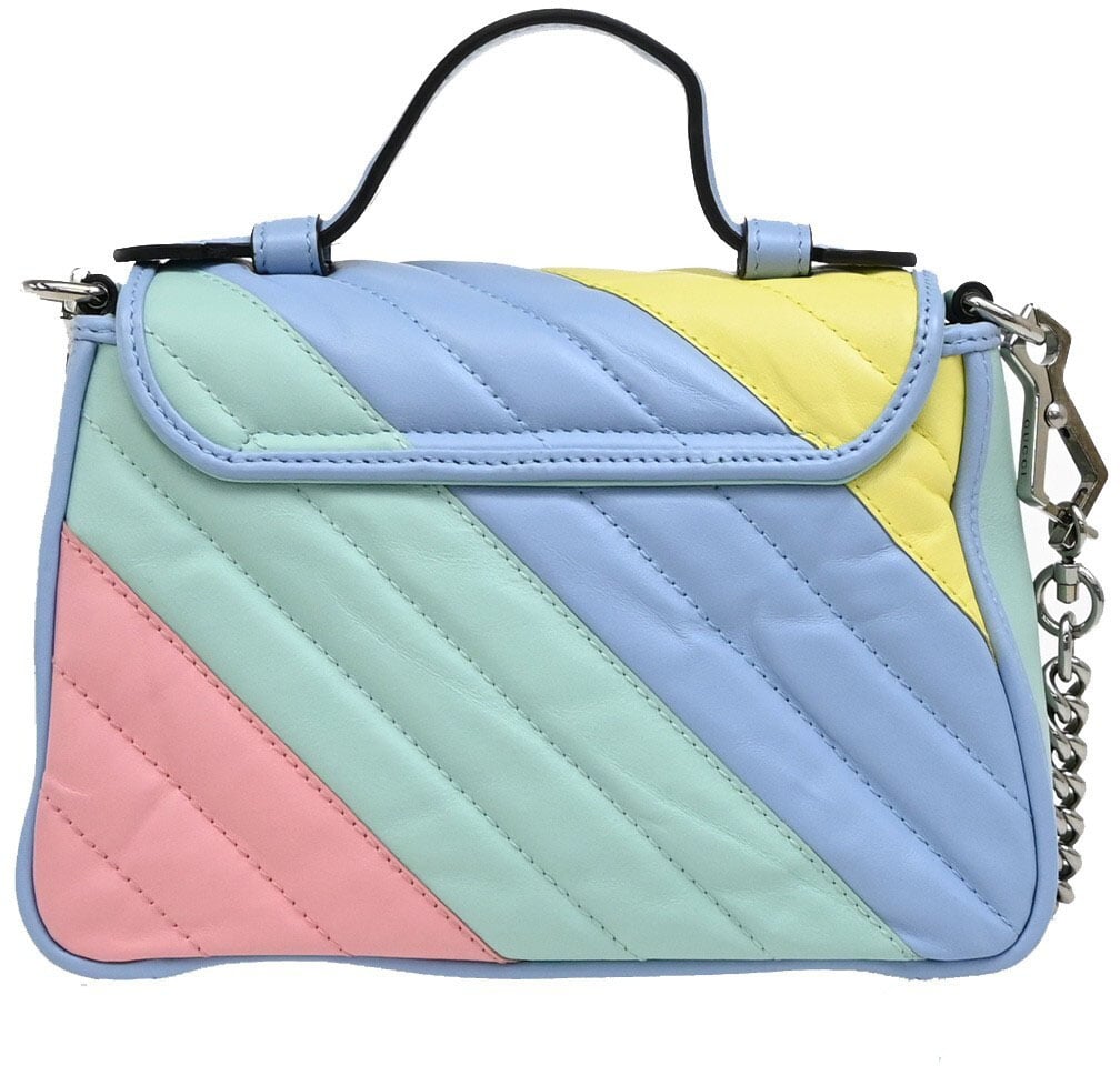 Gucci Gucci GG Marmont Top Handle Bag Leather Mini Divers