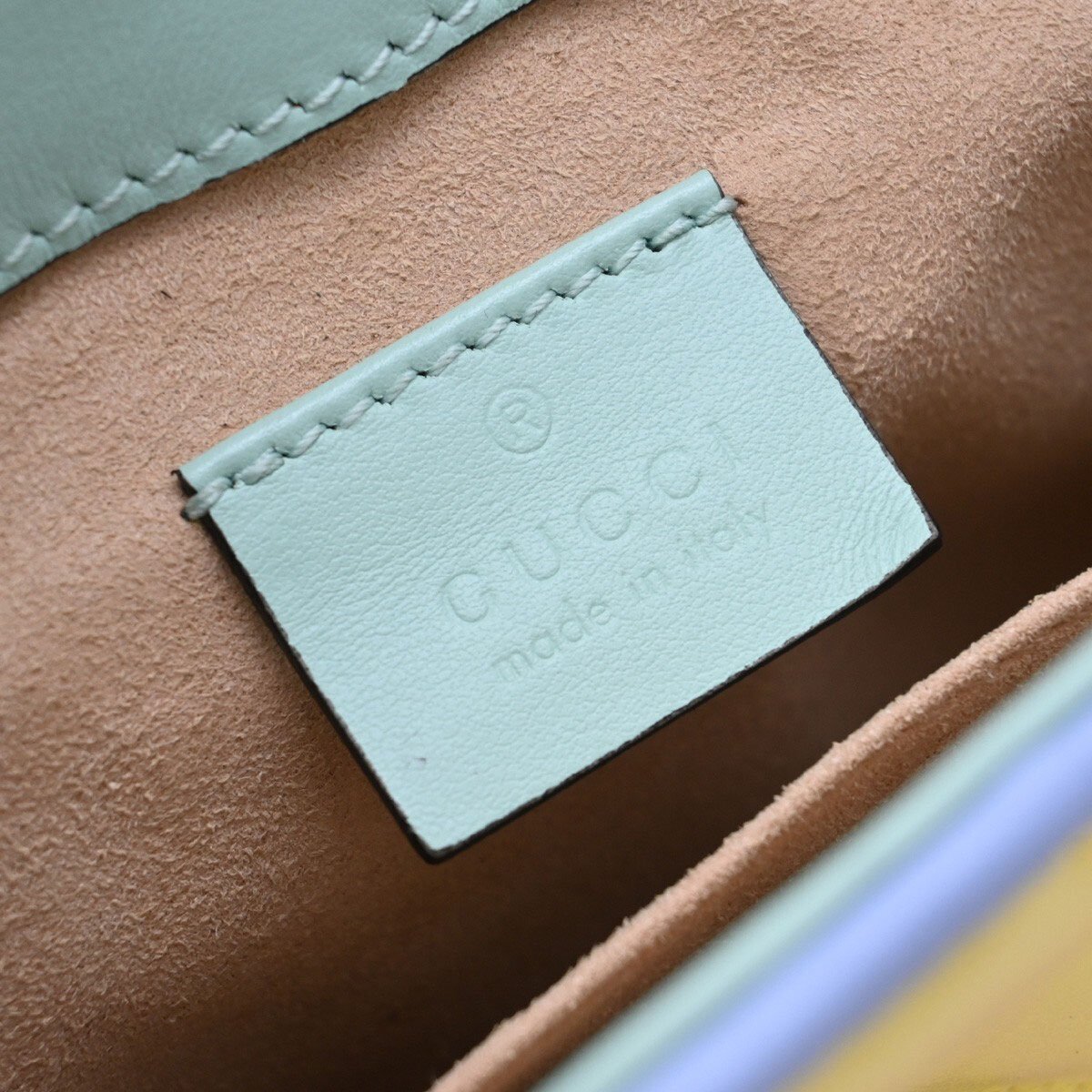 Gucci Gucci GG Marmont Top Handle Bag Leather Mini Divers