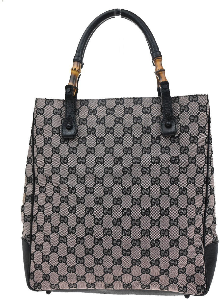 Gucci Gucci Bamboo tote bag Canvas large Roze