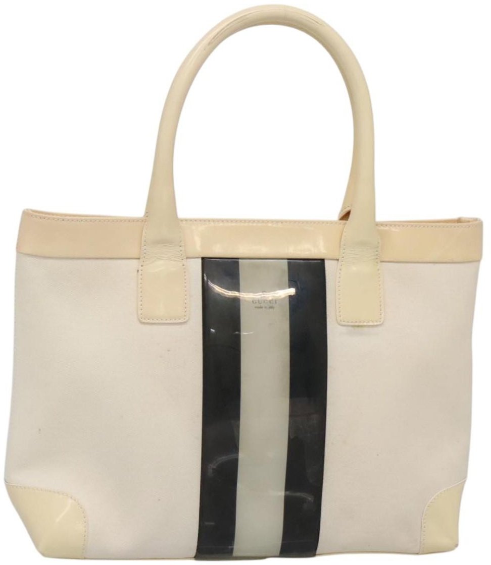 Gucci Gucci Open Tote Diamante Canvas Large Wit