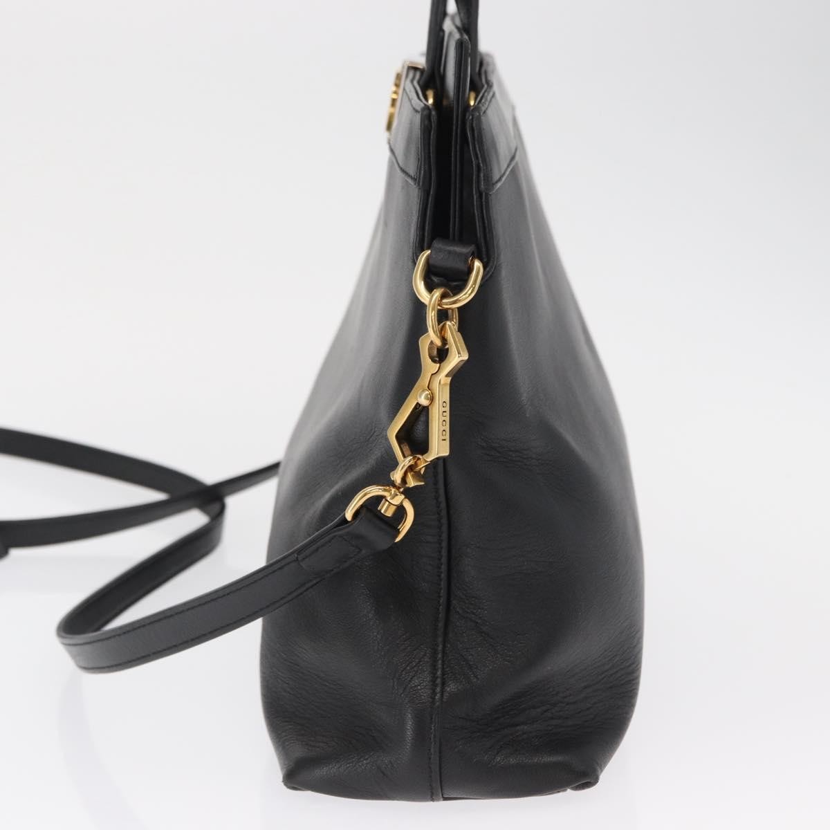 Gucci Gucci Linea Matisse Interlocking G Top Handle Tote Leather Medium Zwart