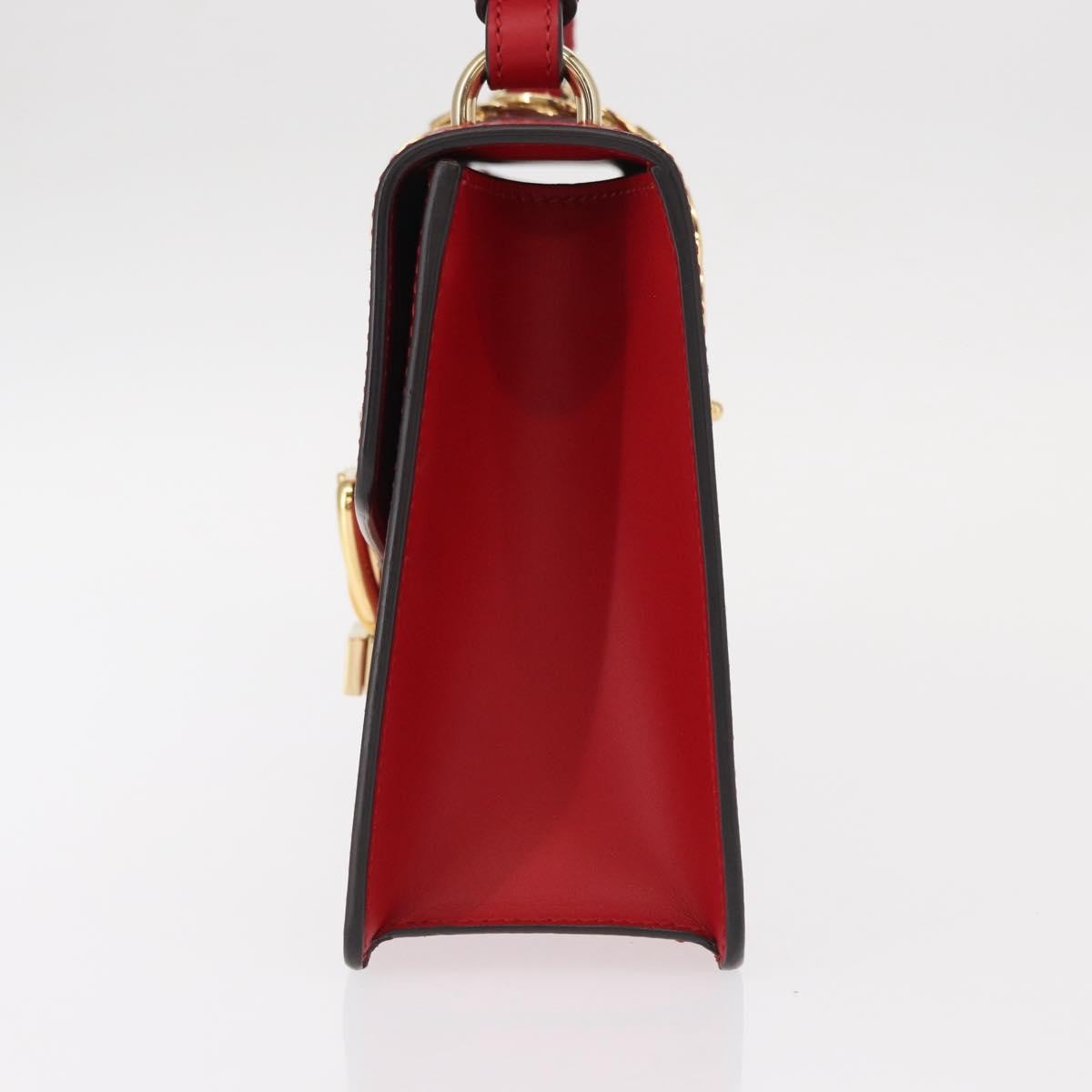 Gucci Gucci Sylvie Shoulder Bag Leather Small Rood