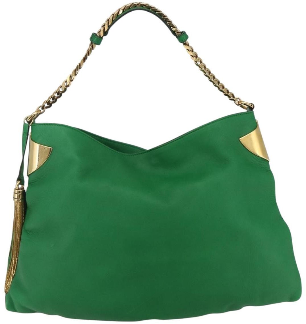 Gucci Gucci 1970 Hobo Leather Medium Groen