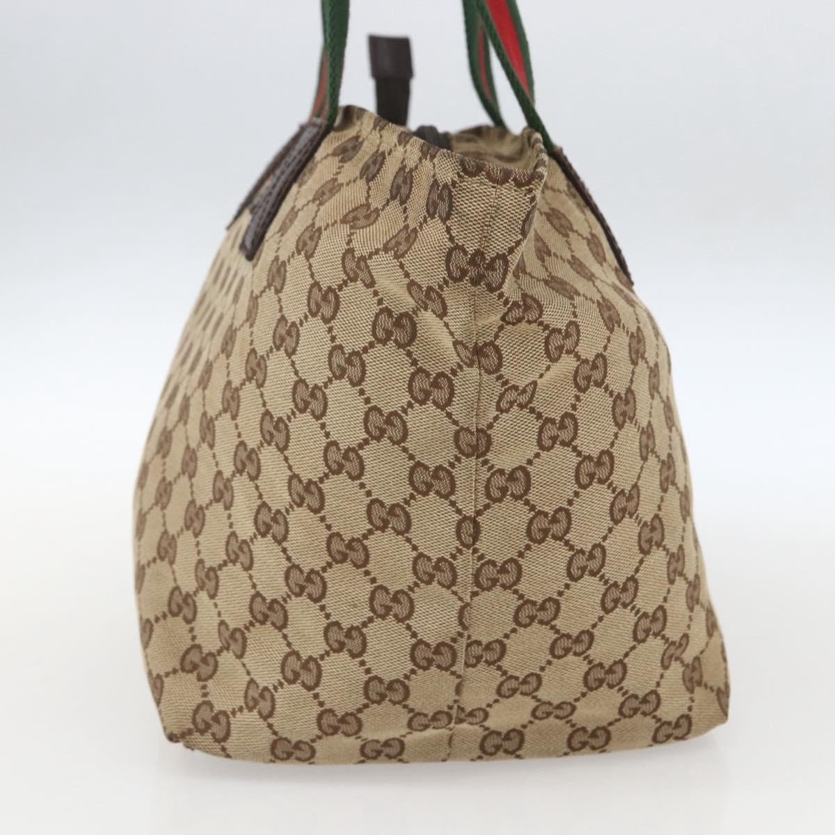 Gucci Gucci GUCCI GG TOTE BAG CANVAS WEB SHERRY LINE medium Beige