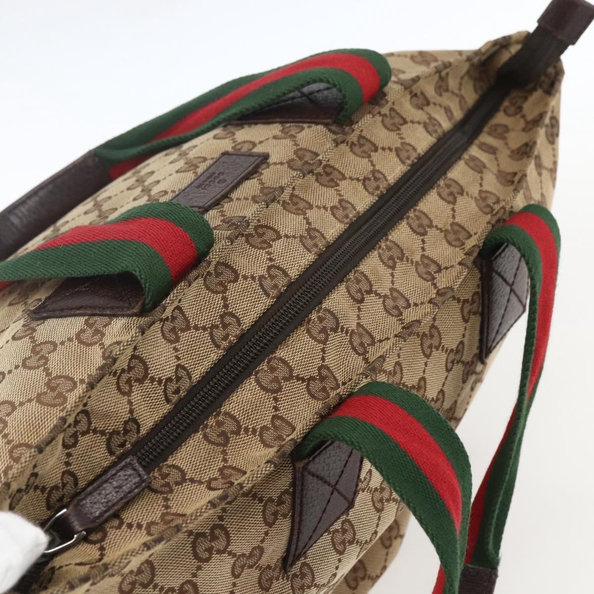 Gucci Gucci GUCCI GG TOTE BAG CANVAS WEB SHERRY LINE medium Beige