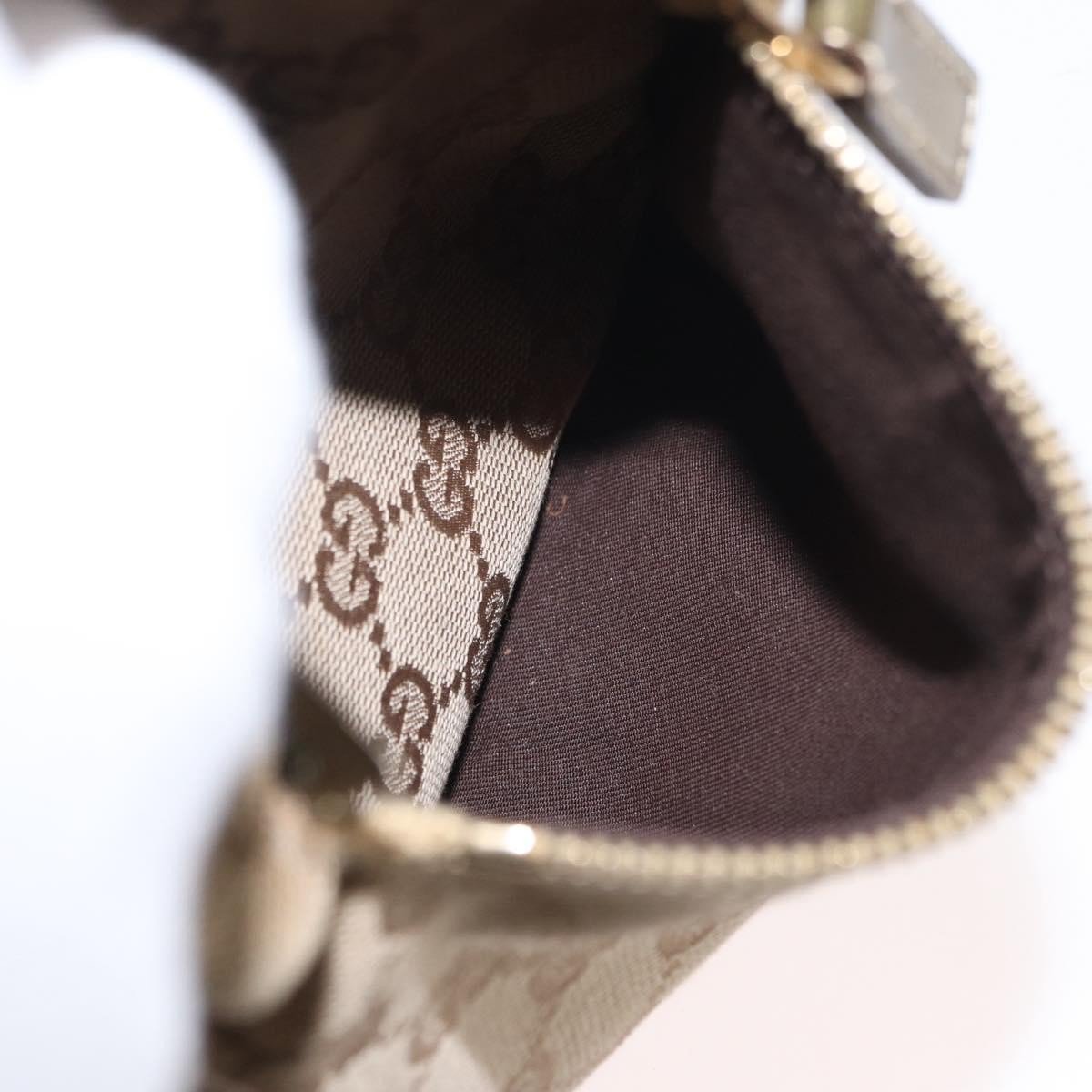 Gucci Gucci Vintage Double Belt Bag GG Coated Canvas with Leather Beige