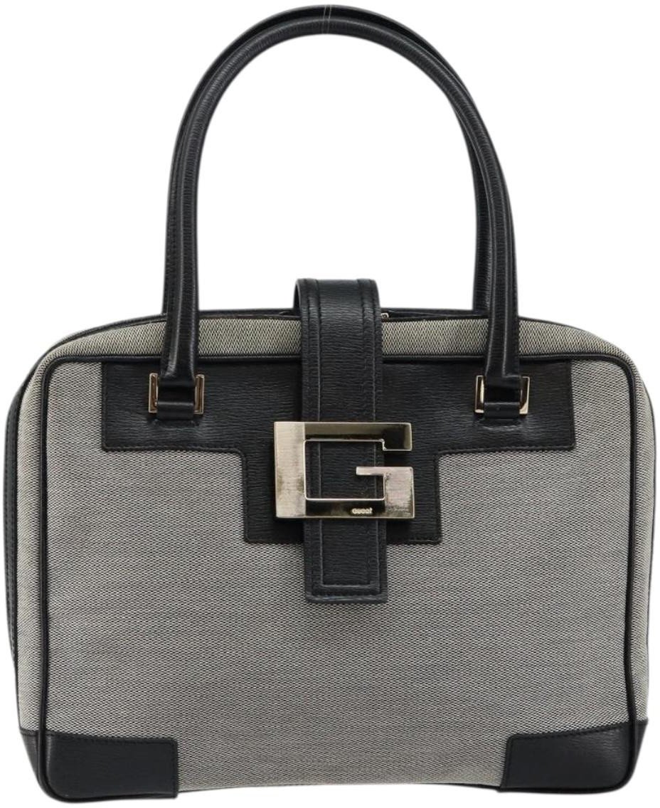 Gucci Gucci Vintage square G handbag Canvas Grijs