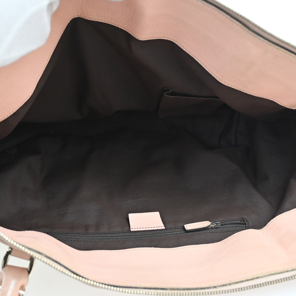 Gucci Gucci D-Ring Shoulder Bag GG Canvas Medium Bruin