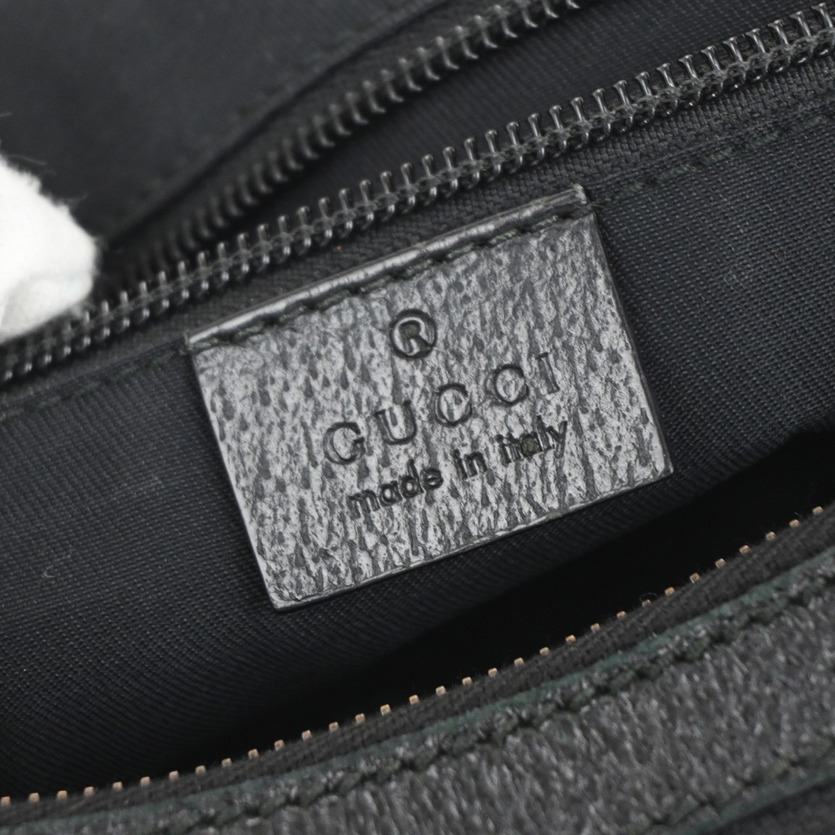 Gucci Gucci Half Moon Hobo Messenger GG Canvas Zwart