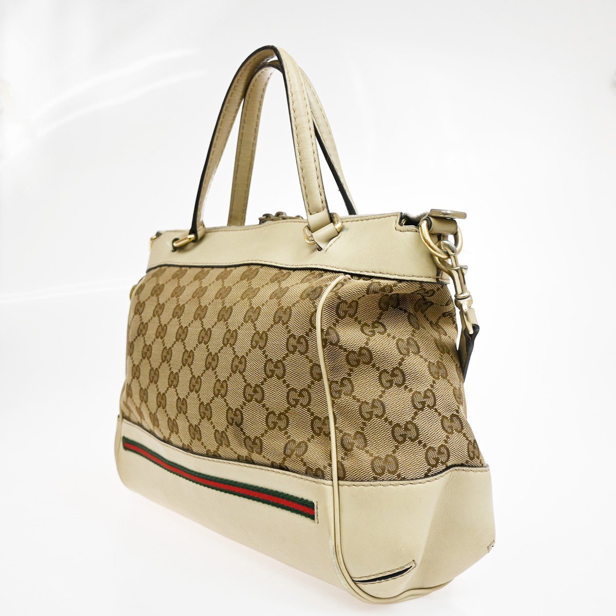 Gucci Gucci Mayfair Convertible Tote GG Canvas Large Bruin