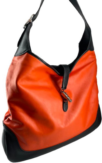 Gucci Jackie Original Shoulder Bag Leather Medium Oranje