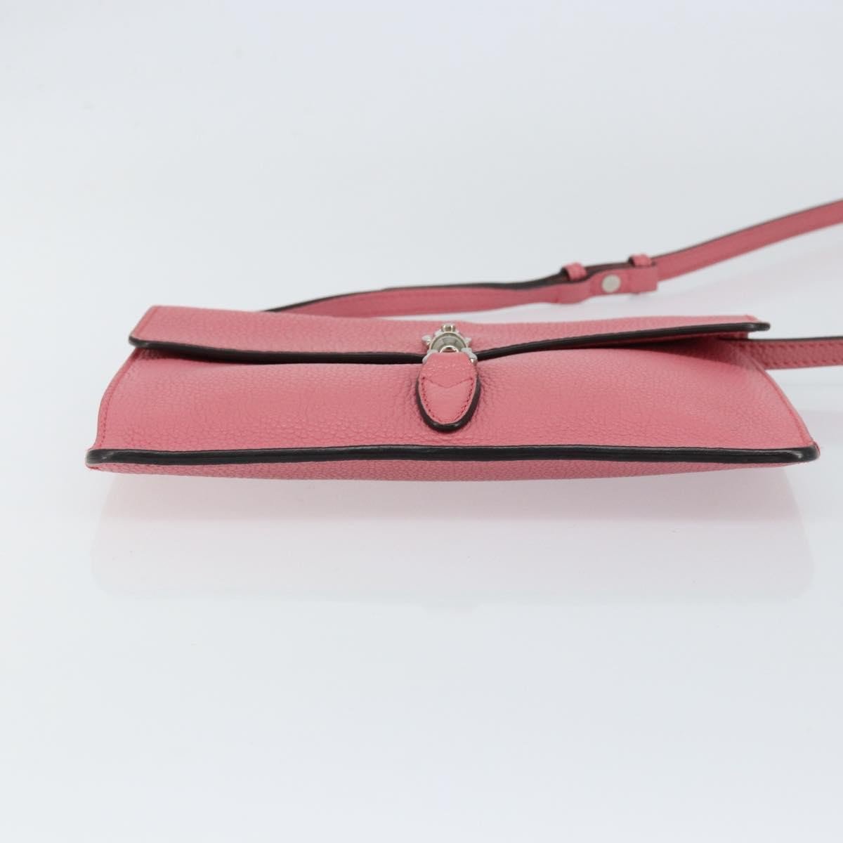 Gucci Jackie Soft Convertible Clutch Leather Mini Roze