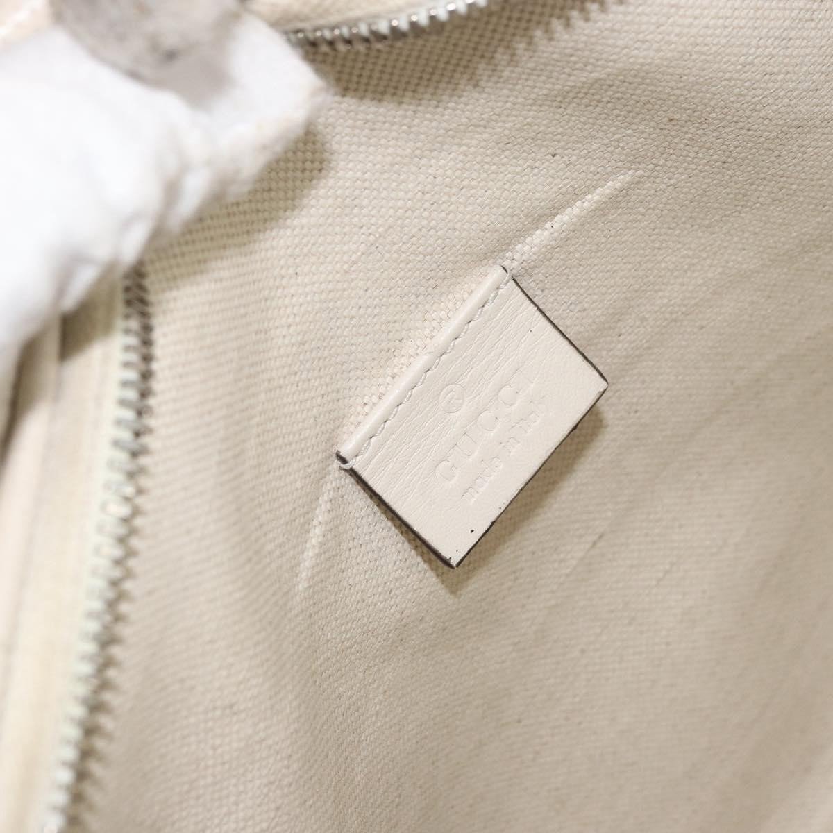 Gucci Gucci Front Pocket Belt Bag GG Embossed Perforated Leather Wit