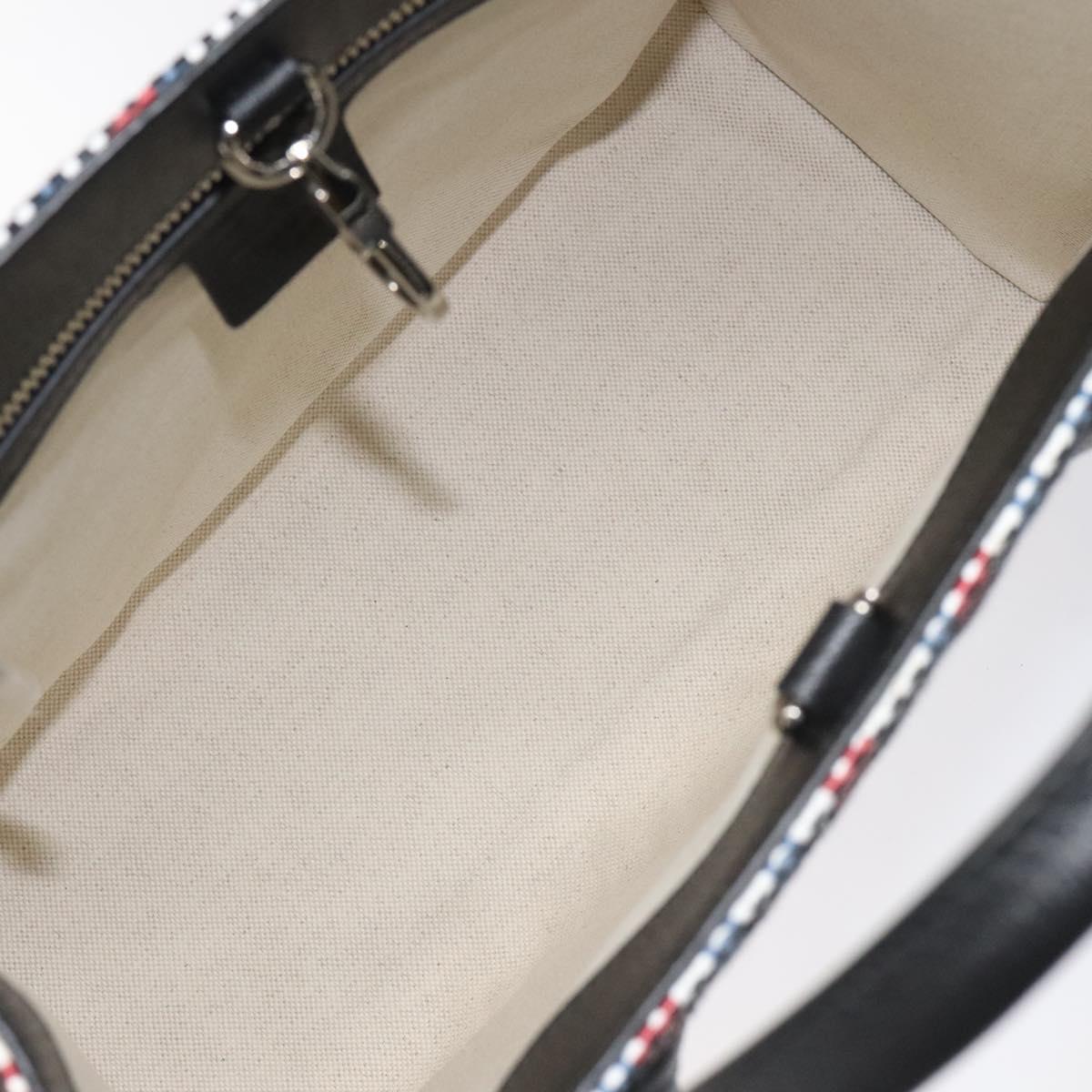 Gucci Gucci ICCUG Tote Embroidered Faux Raffia Small Divers