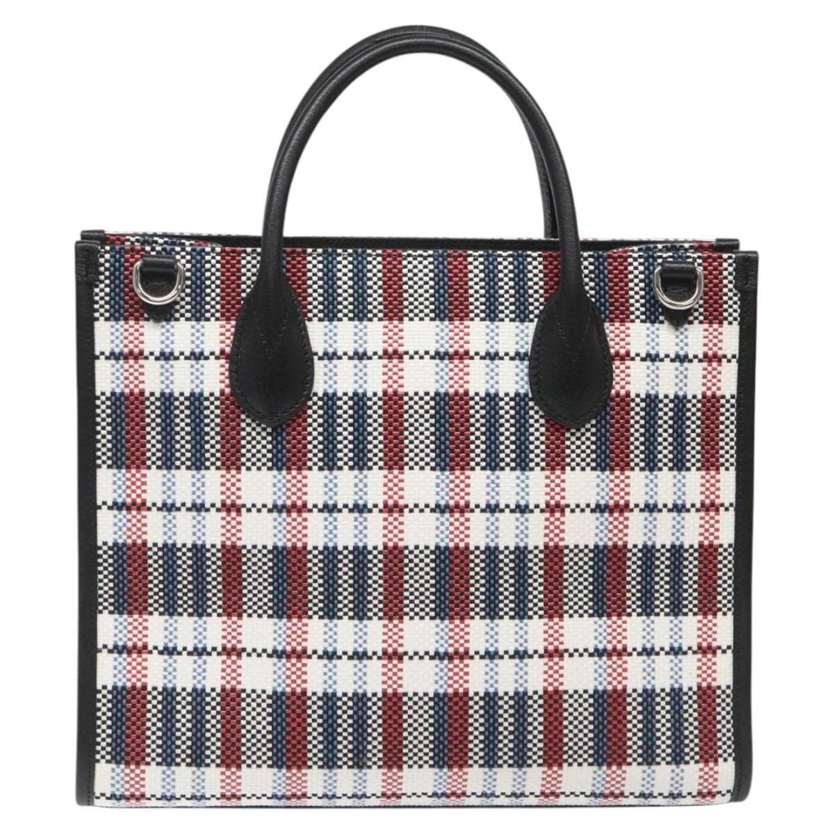 Gucci Gucci ICCUG Tote Embroidered Faux Raffia Small Divers