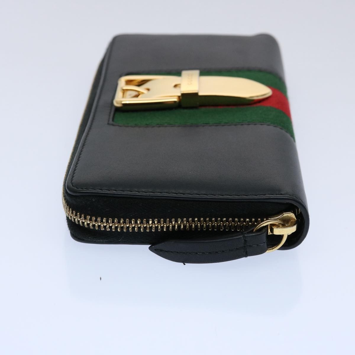 Gucci Gucci Sylvie Continental Wallet Leather Zwart