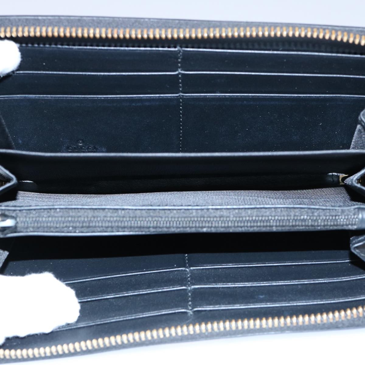 Gucci Gucci Sylvie Continental Wallet Leather Zwart