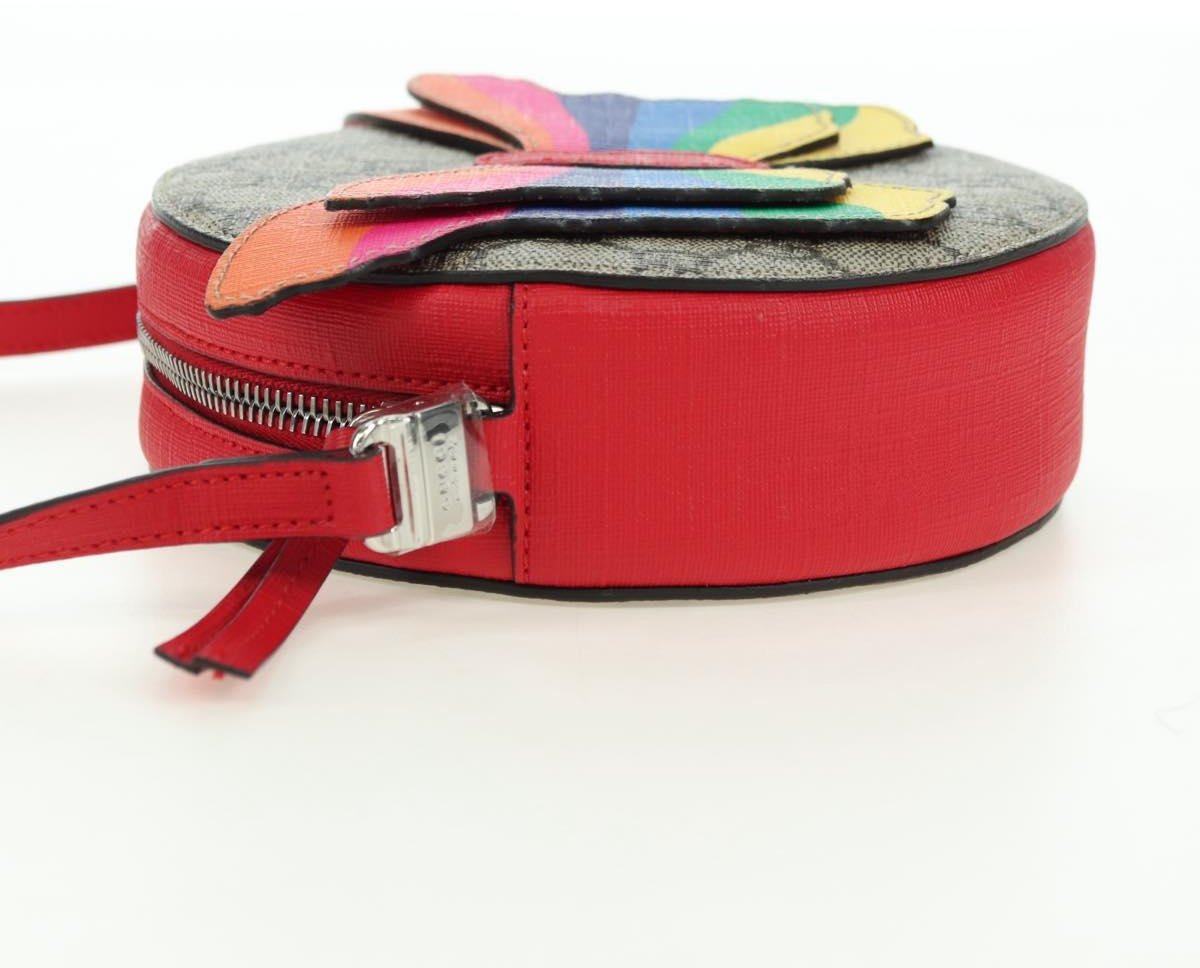 Gucci Kids GG Supreme Rainbow Butterfly shoulder bag GG canvas Beige