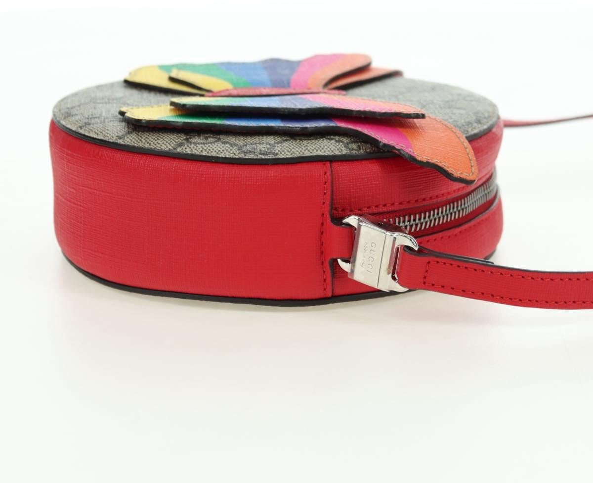 Gucci Kids GG Supreme Rainbow Butterfly shoulder bag GG canvas Beige
