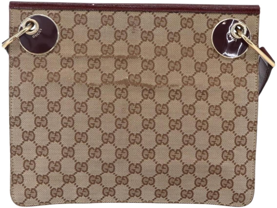 Gucci Gucci Eclipse Messenger GG Canvas Medium Beige