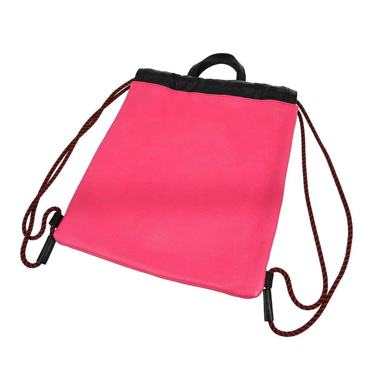 Gucci Gucci Logo Drawstring Backpack Printed Leather Medium Roze