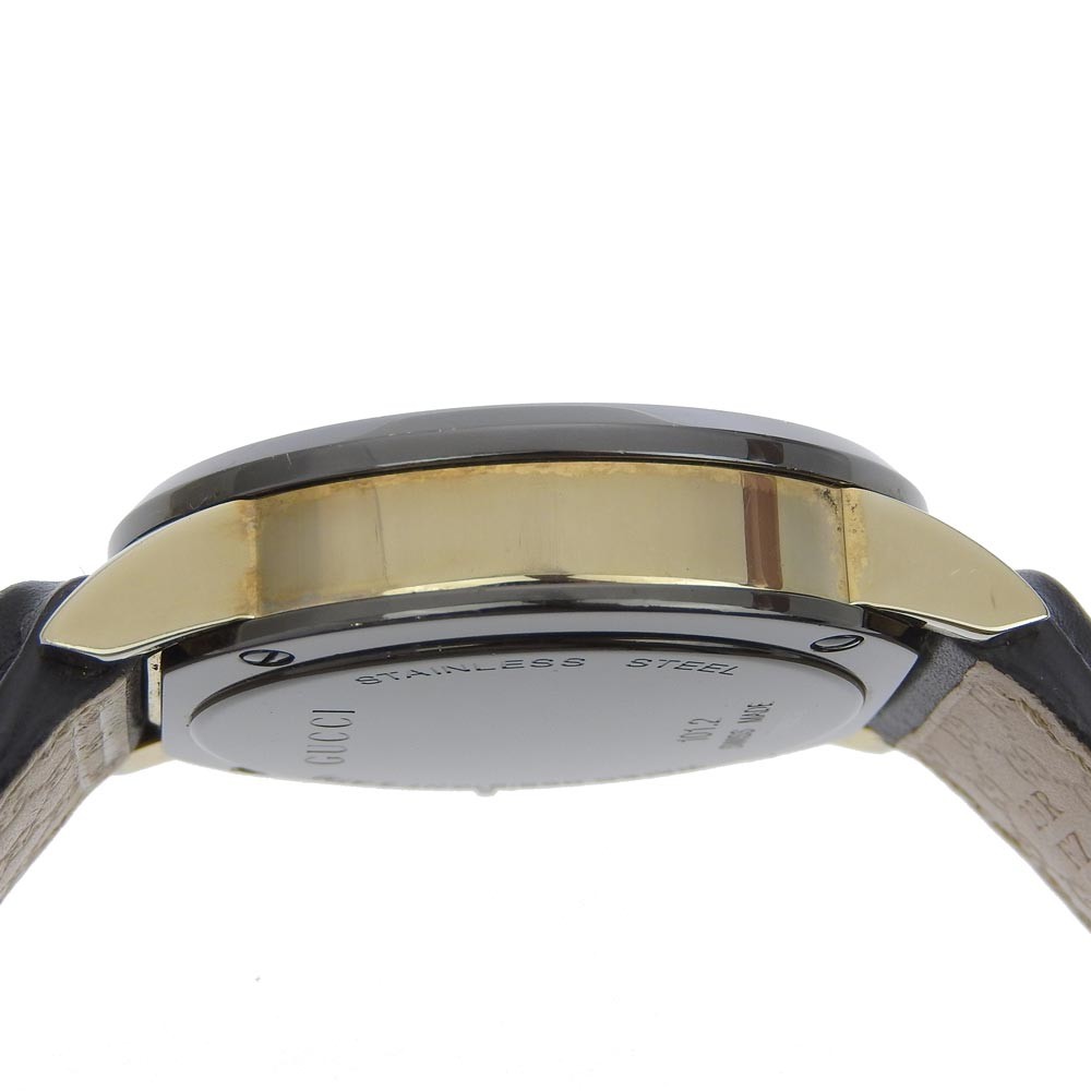 Gucci Gucci 101G Chronograph Quartz Watch Stainless Steel and Guccissima Leather with Diamond Markers 44 Divers