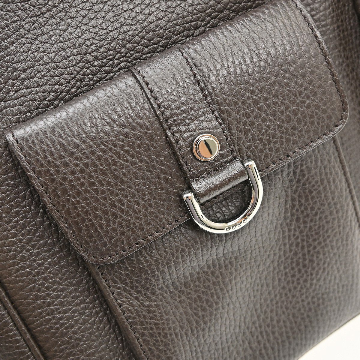 Gucci Abbey D-ring Handbag Calfskin Bruin