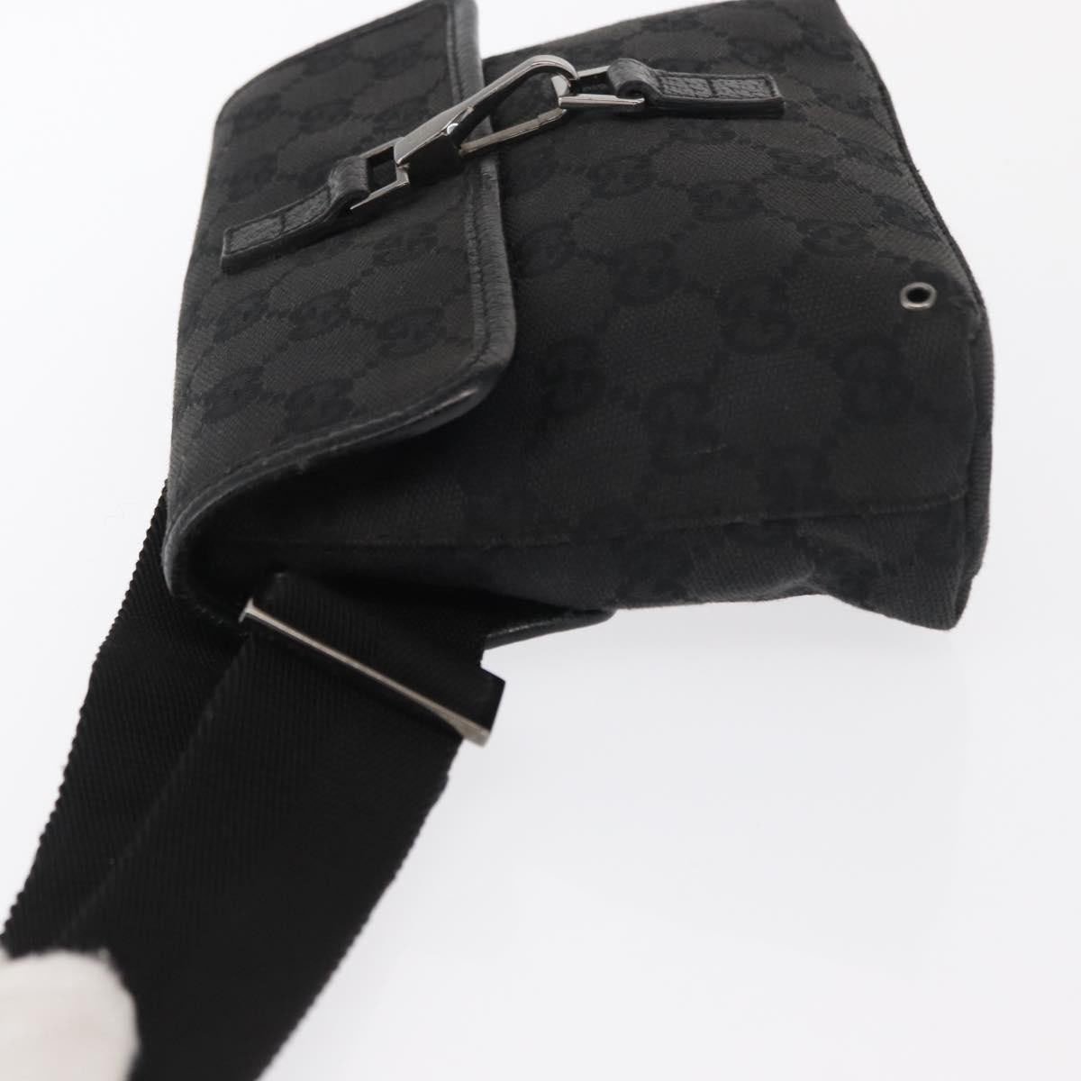 Gucci Gucci Vintage Jackie Waist Bag GG Canvas Zwart