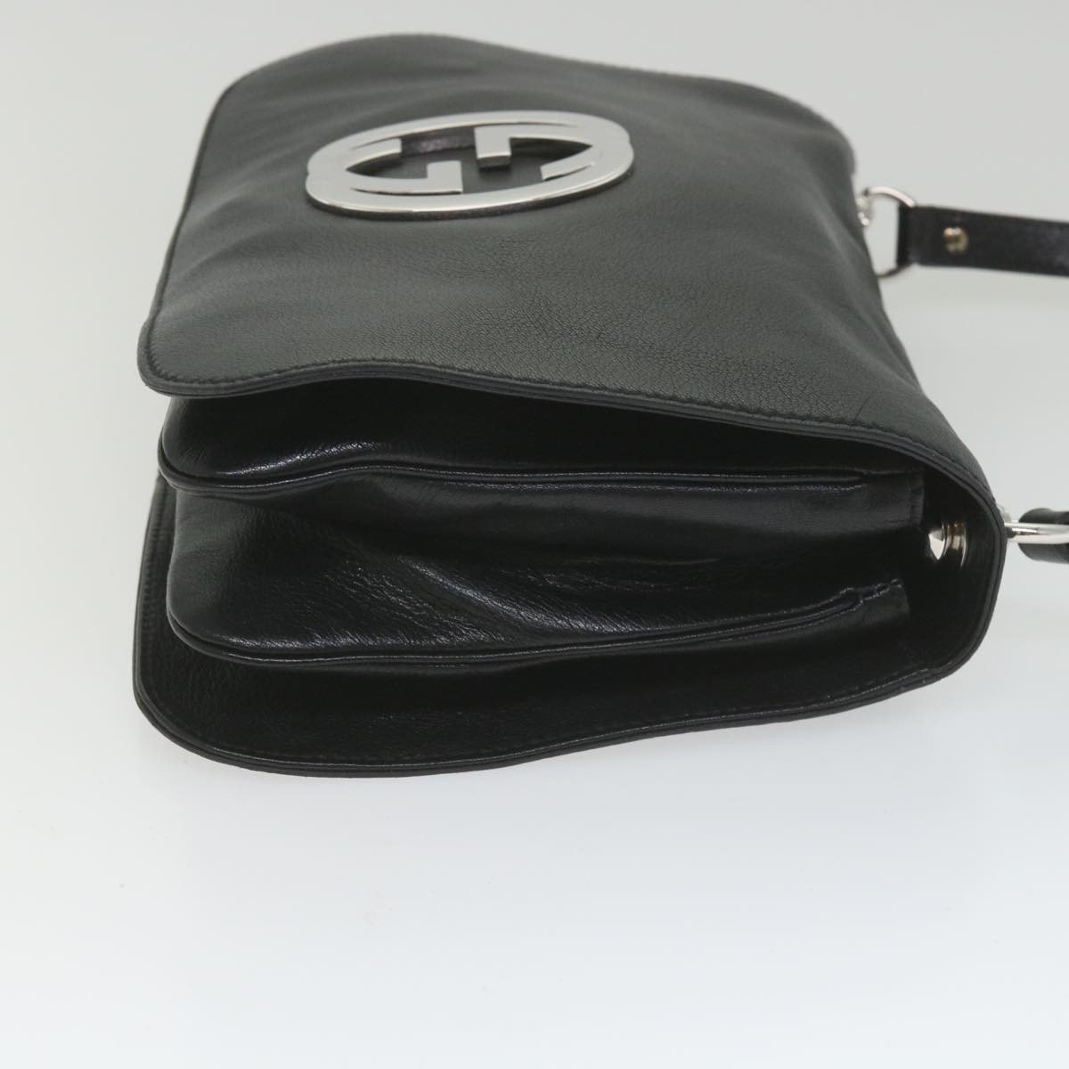Gucci Blondie Flap Bag Leather Medium Zwart