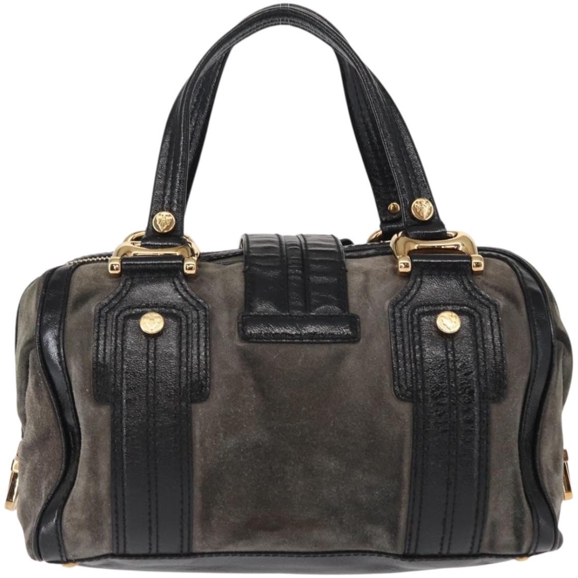 Gucci Gucci Aviatrix Satchel Suede Medium Zwart