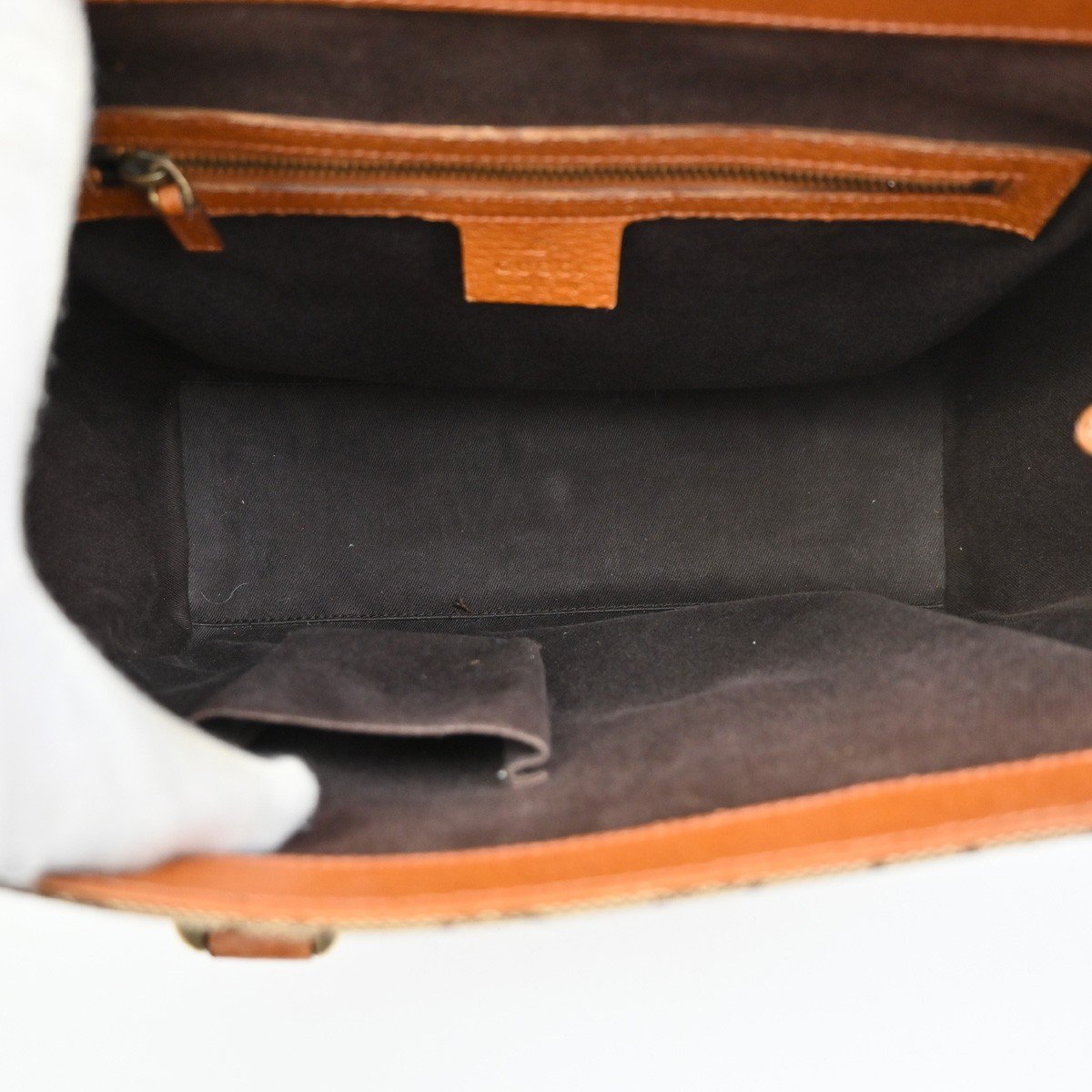 Gucci Gucci Nailhead Tote GG Canvas Medium Beige