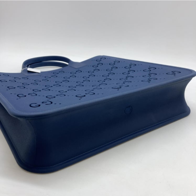 Gucci Kid's Rubber tote rubber medium Navy