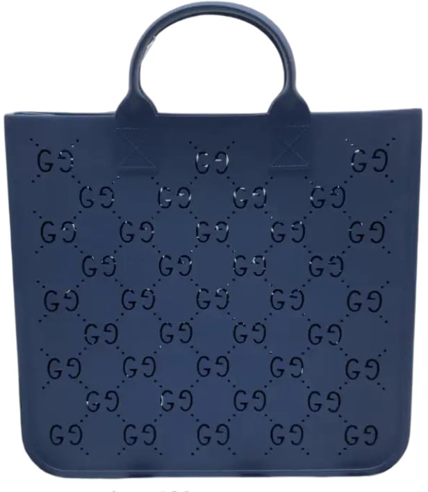 Gucci Kid's Rubber tote rubber medium Navy