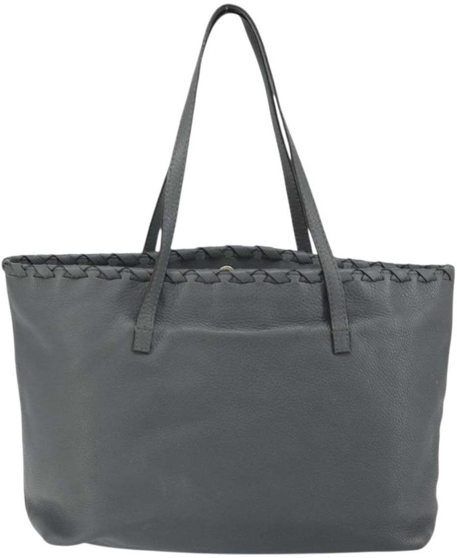 Gucci Bamboo Tassel Tote Leather Large Grijs
