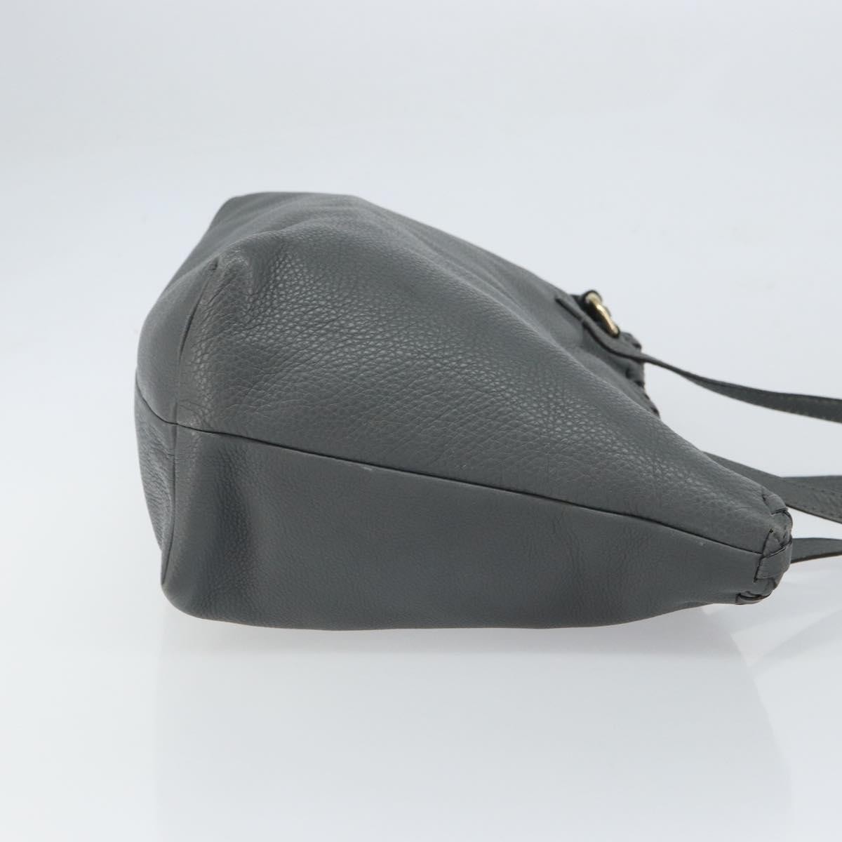 Gucci Gucci Bamboo Tassel Tote Leather Large Grijs