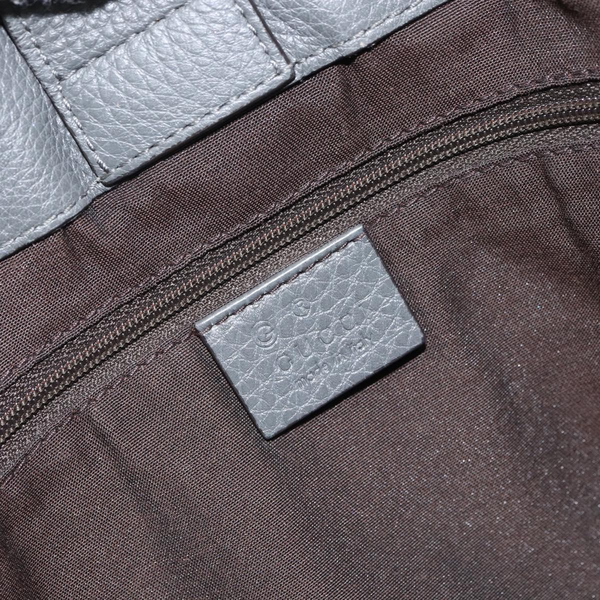 Gucci Gucci Bamboo Tassel Tote Leather Large Grijs