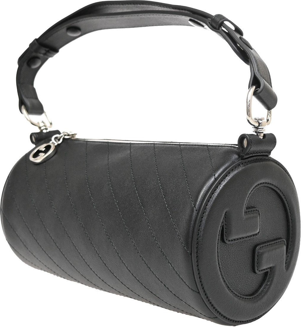 Gucci Gucci Blondie Interlocking GG Shoulder Bag Leather Zwart