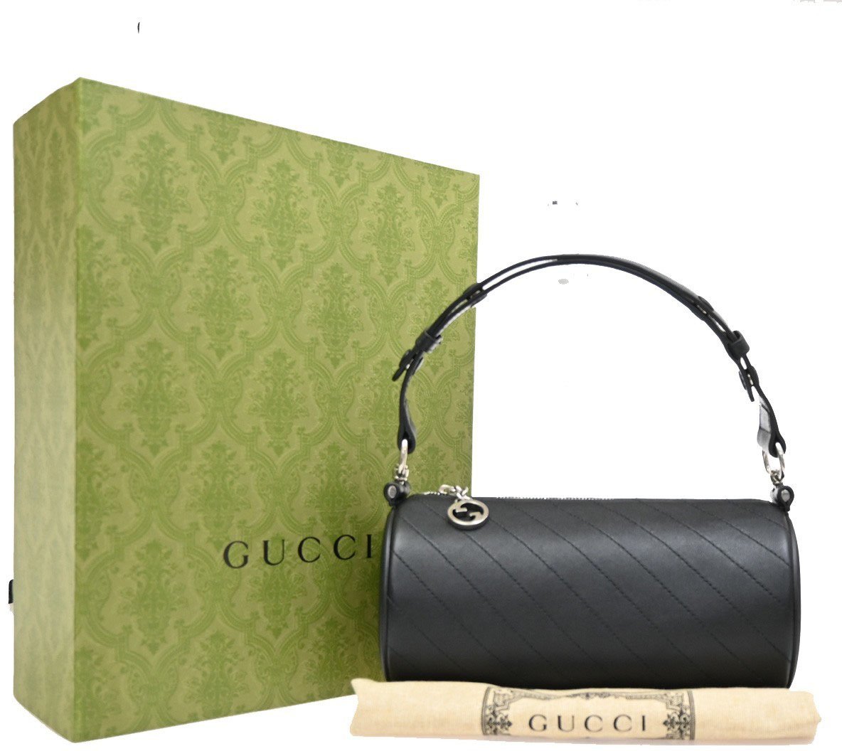 Gucci Gucci Blondie Interlocking GG Shoulder Bag Leather Zwart
