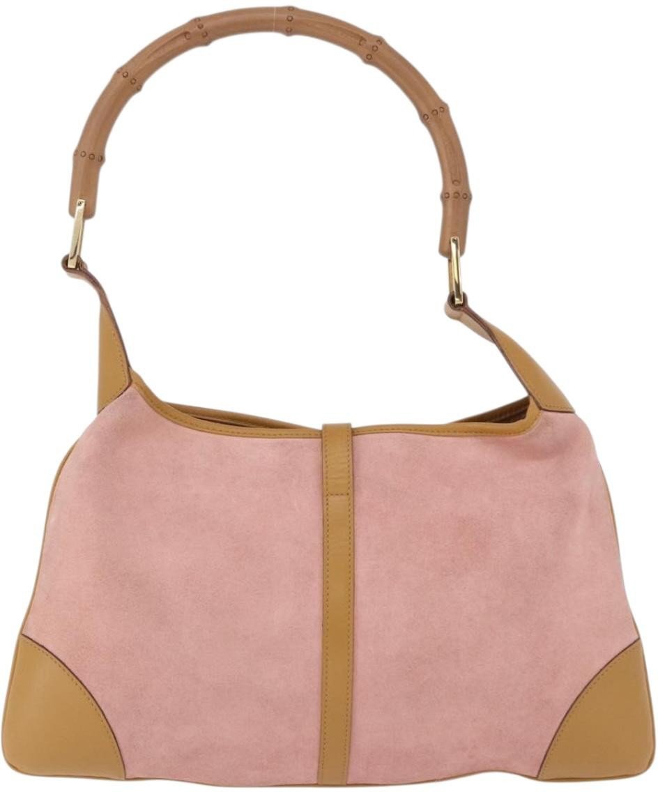 Gucci Bamboo Jackie Suede Roze