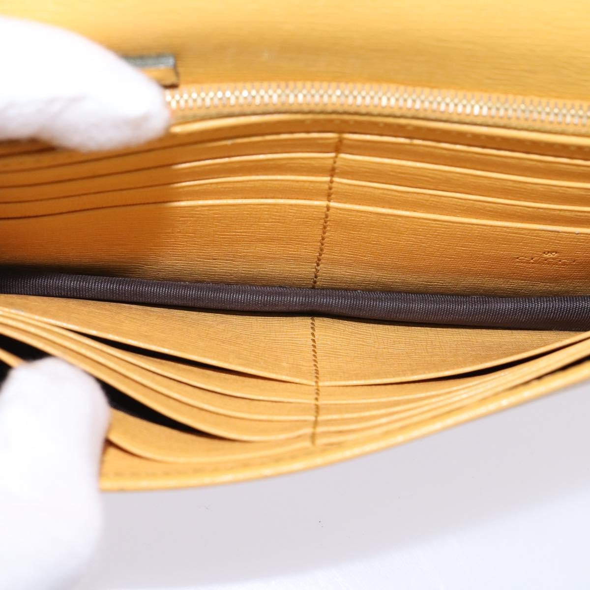 Gucci Gucci Betty Chain Wallet Leather Geel