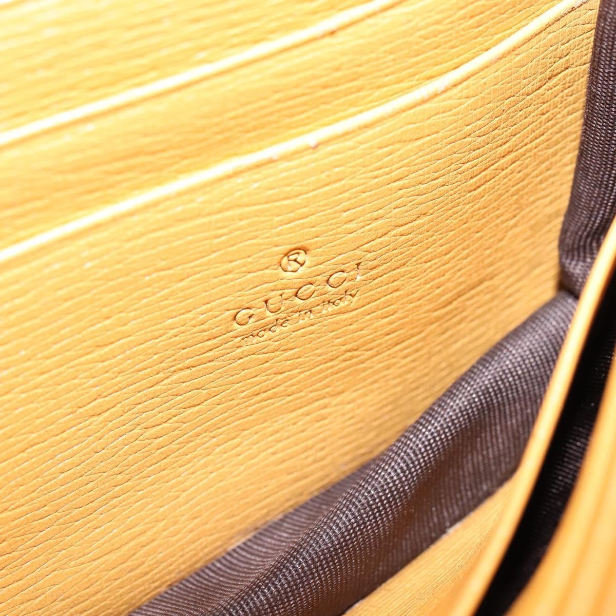 Gucci Gucci Betty Chain Wallet Leather Geel