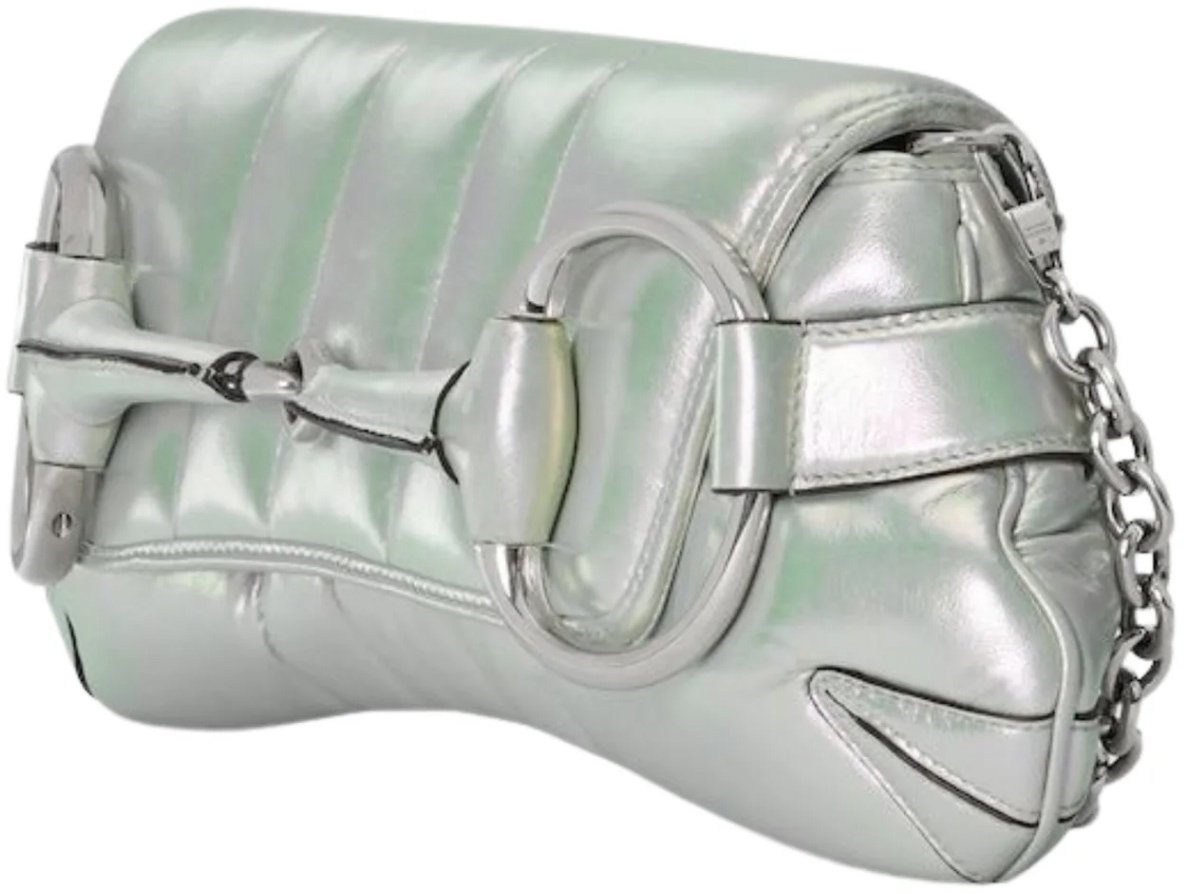 Gucci Gucci Horsebit Chain Shoulder Bag Vertical Quilted Leather Medium Divers