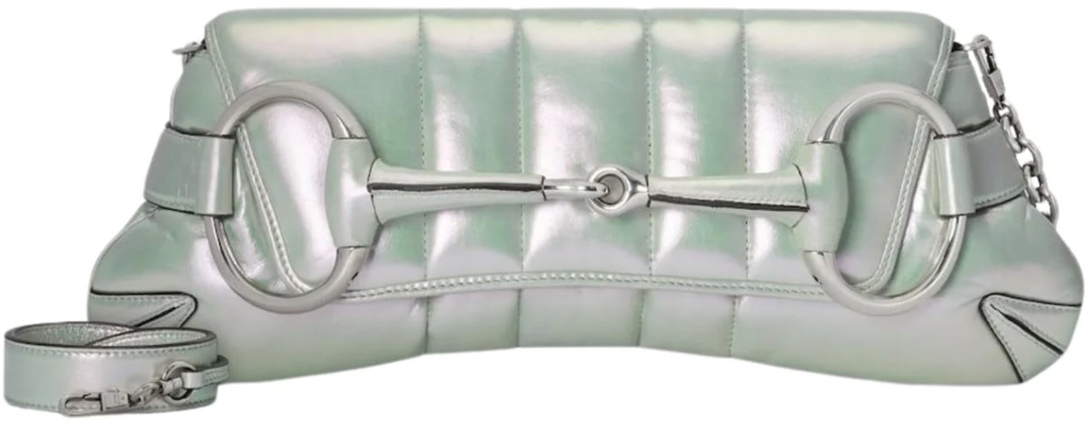 Gucci Gucci Horsebit Chain Shoulder Bag Vertical Quilted Leather Medium Divers