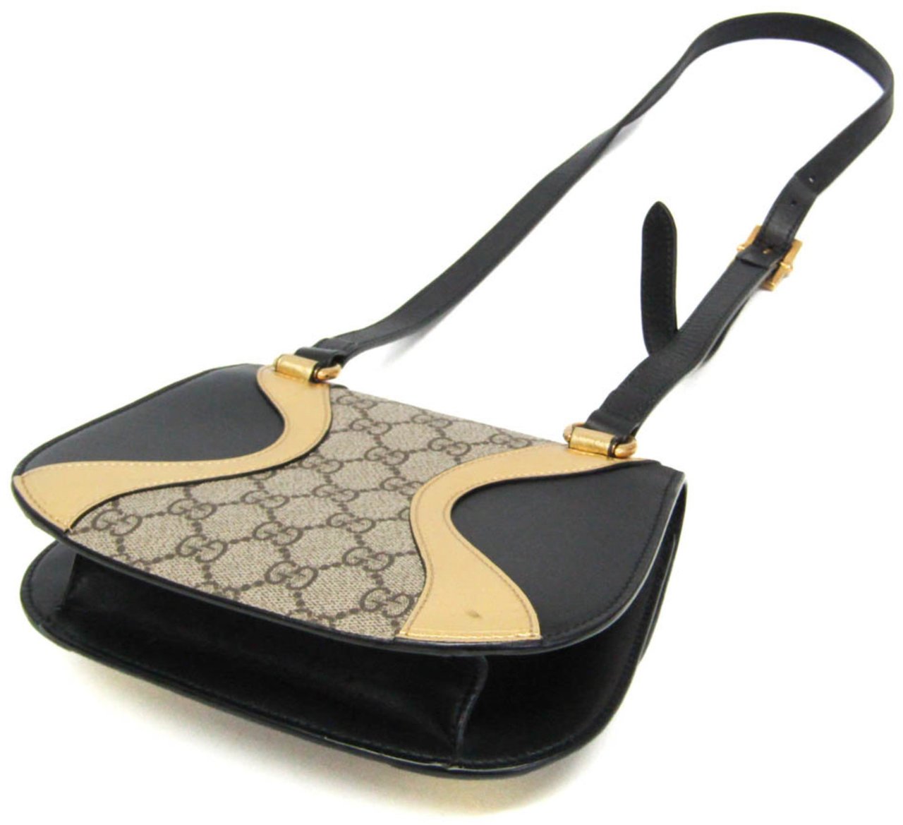 Gucci Gucci Osiride Shoulder Bag GG Coated Canvas and Leather Small Beige
